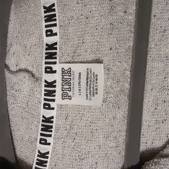 VS PINK HOODED CROP SWEATSHIRT - Picture 2 of 4